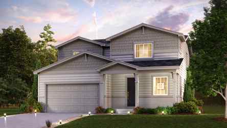 A house with a garage.