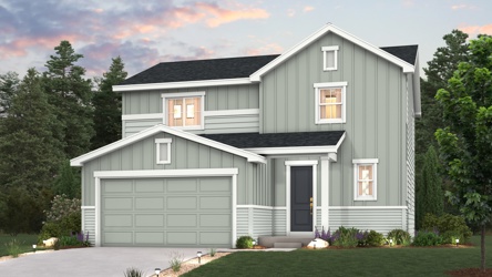 A house with a garage.