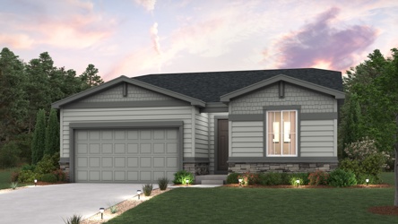 A house with a garage.