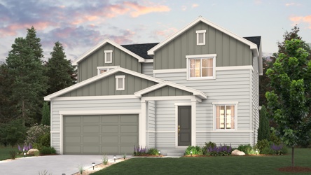 A house with a garage.