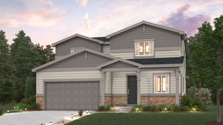 A house with a garage.