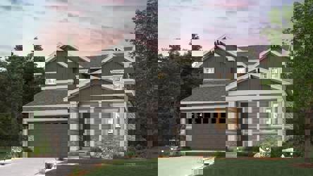 A house with a garage.