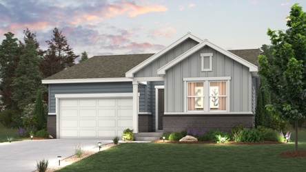 A house with a driveway.