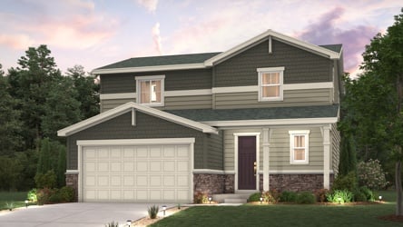 A house with a garage.