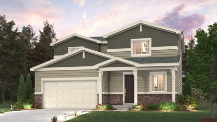 A house with a garage.