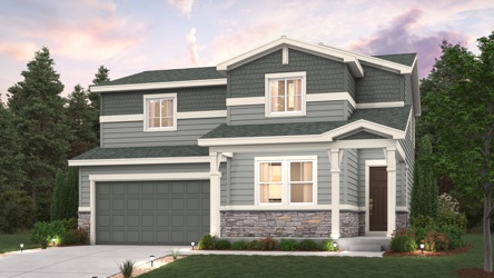 A house with a garage.