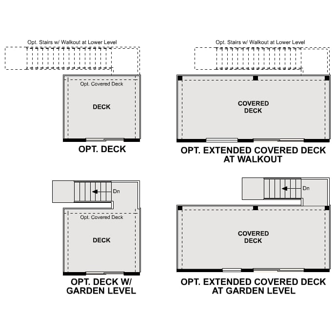 Diagram. Marion Floorplan, Main Level Options