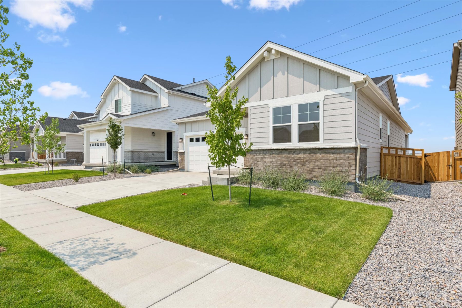 A house with a driveway.