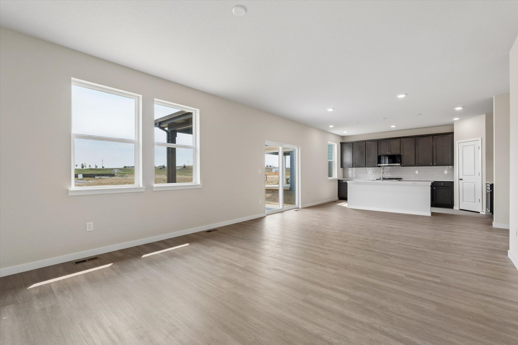 A large empty kitchen.