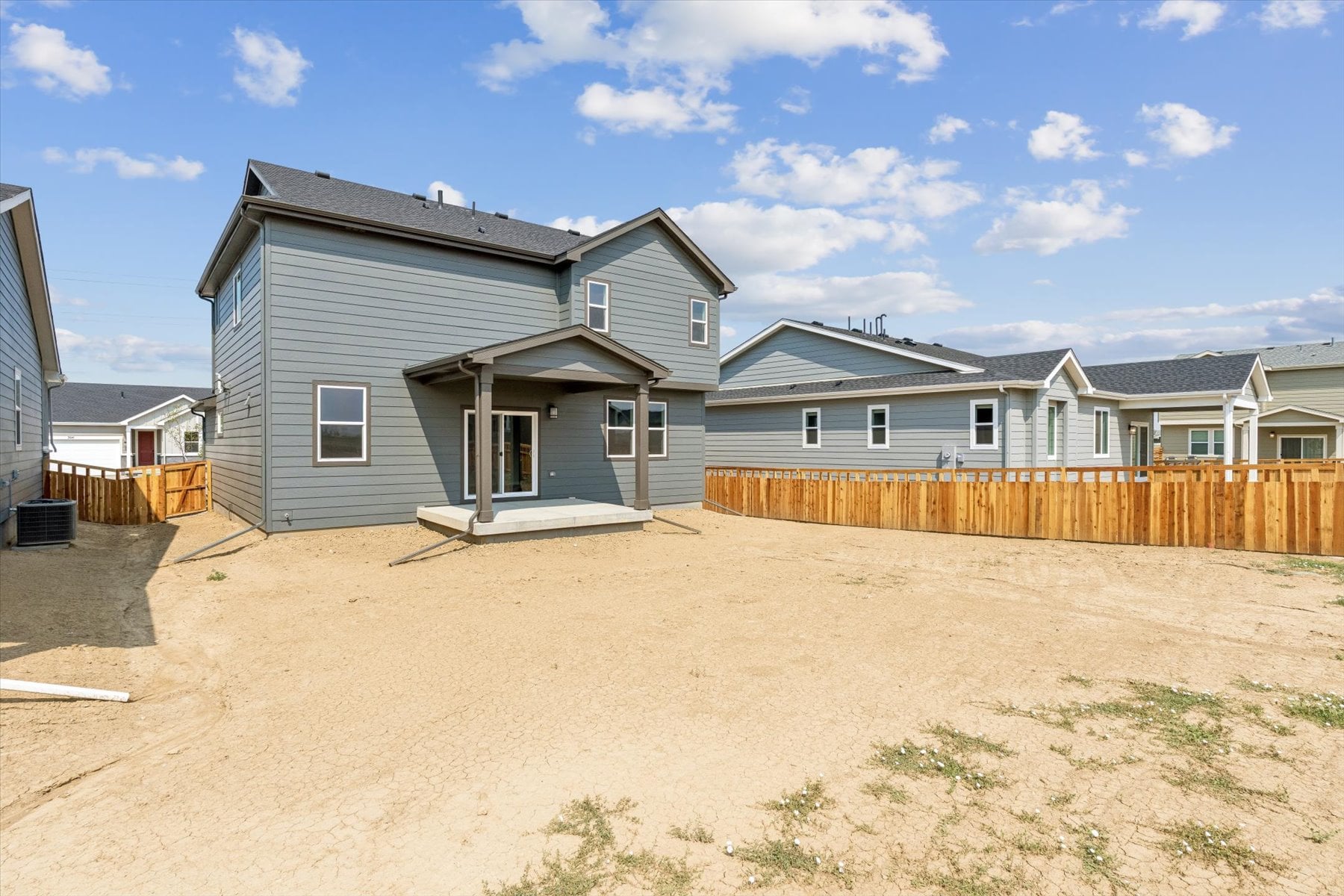 A row of houses.