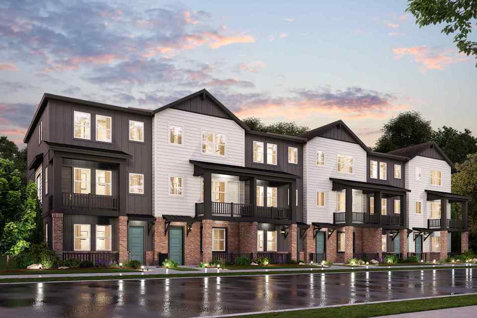 A row of houses.