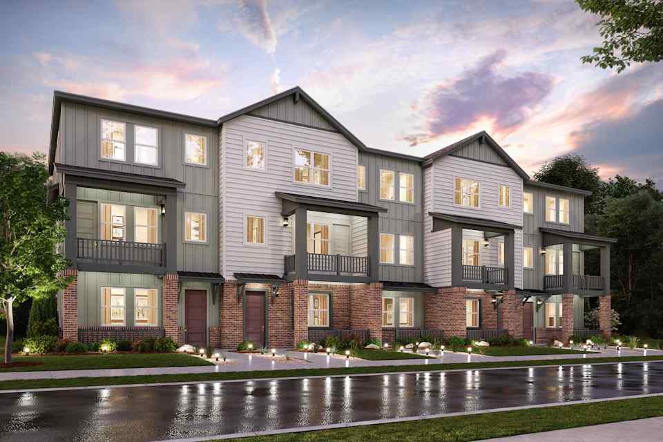 A row of houses.