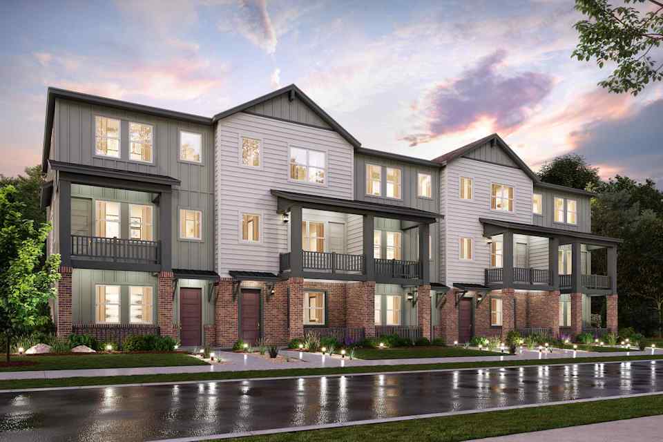 A large building with many windows.