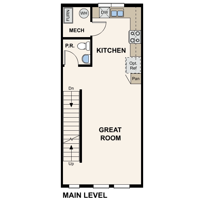 Diagram. 301 Floorplan, Main Level