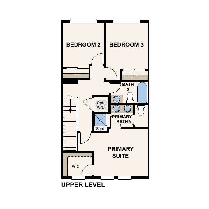Diagram, engineering drawing. 303 Floorplan, Upper Level