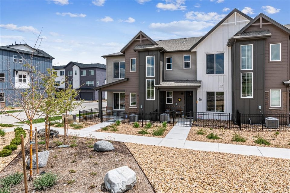 A row of houses.