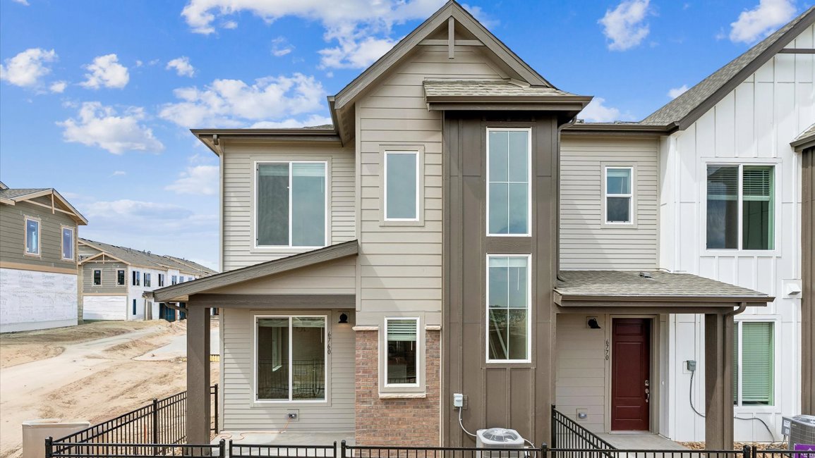 A row of houses.