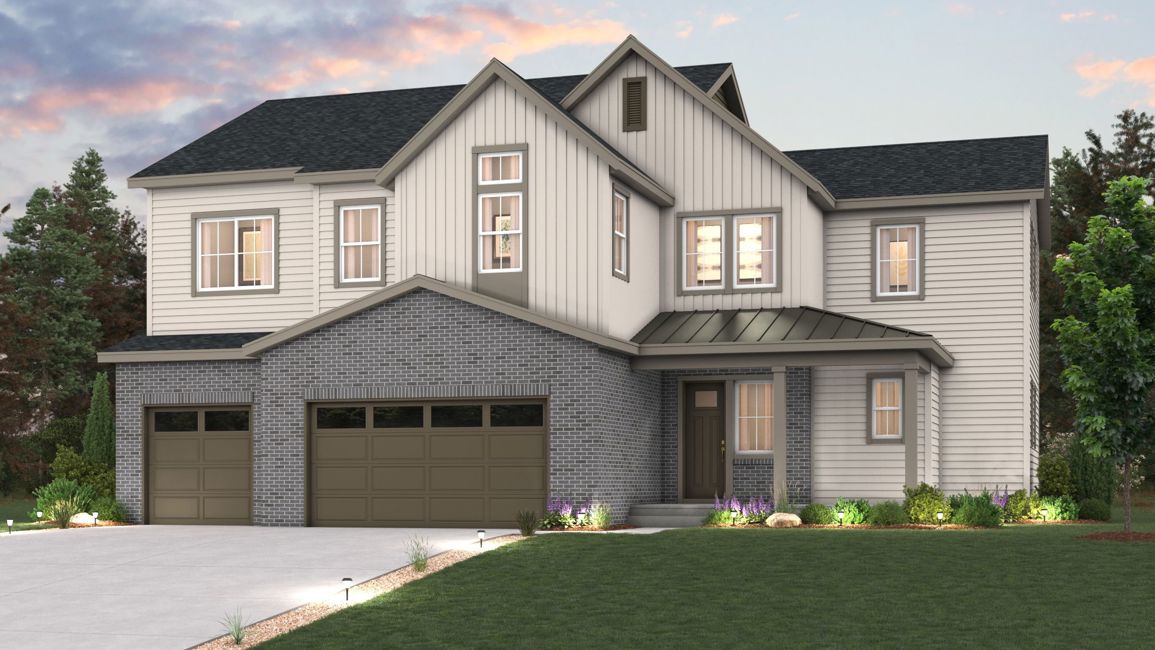 A house with a driveway.