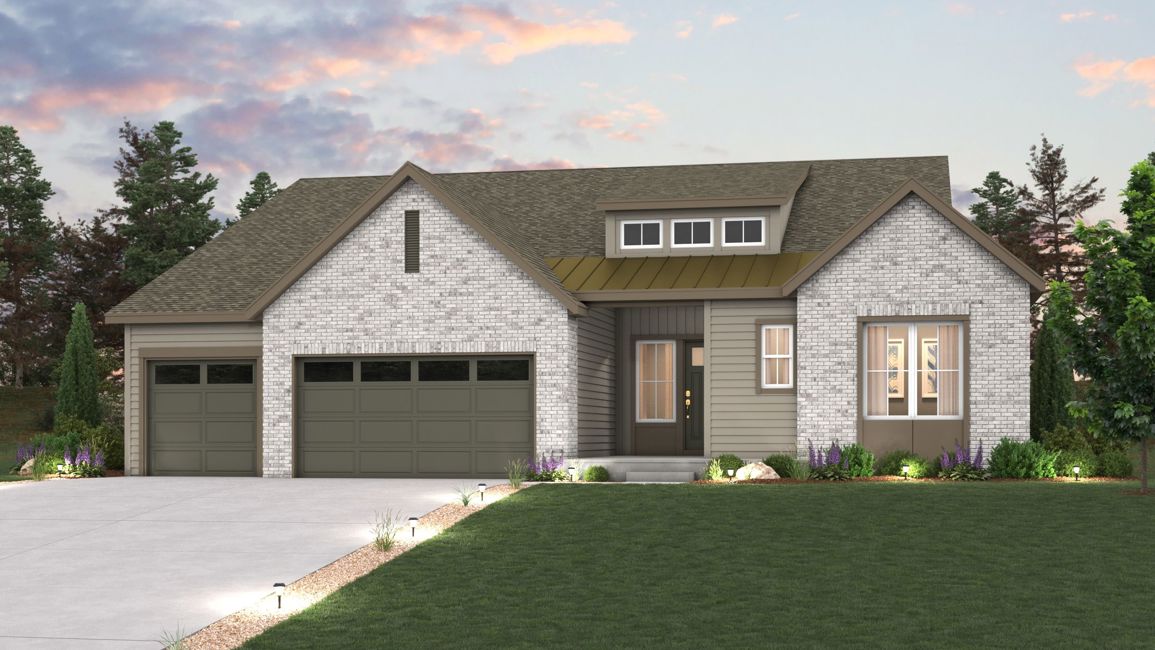 A house with a large front yard.