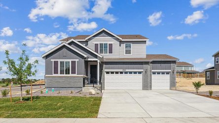 A house with a garage.