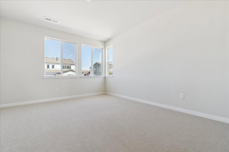 A room with windows.