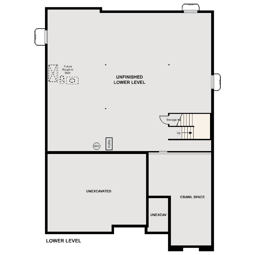 Columbia II | Residence 50162 | Lower Level Floorplan 