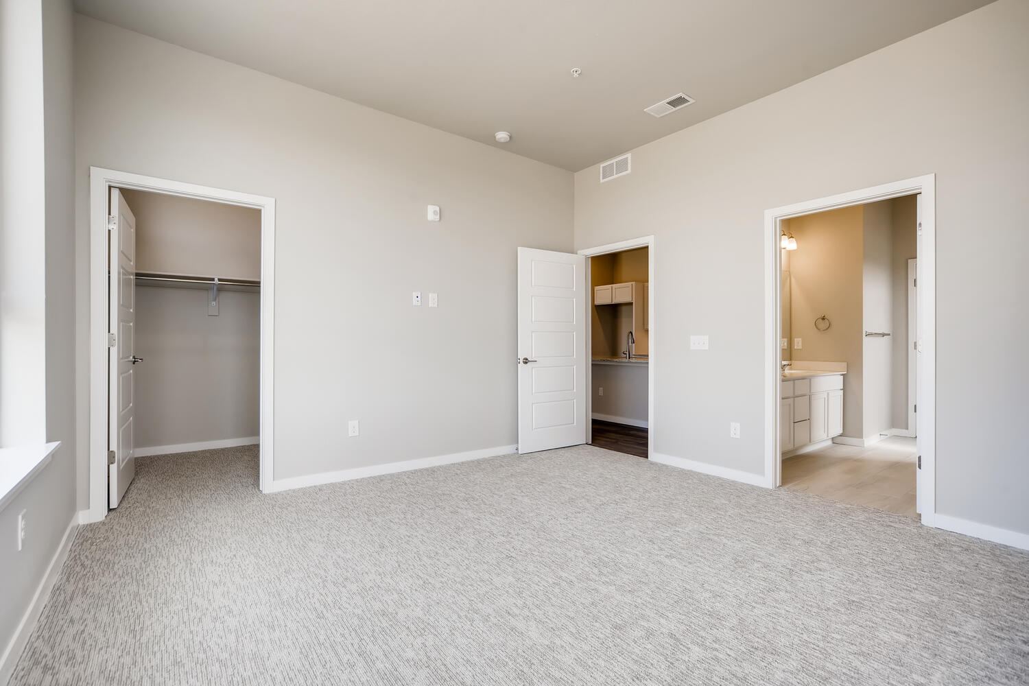 A room with white walls.