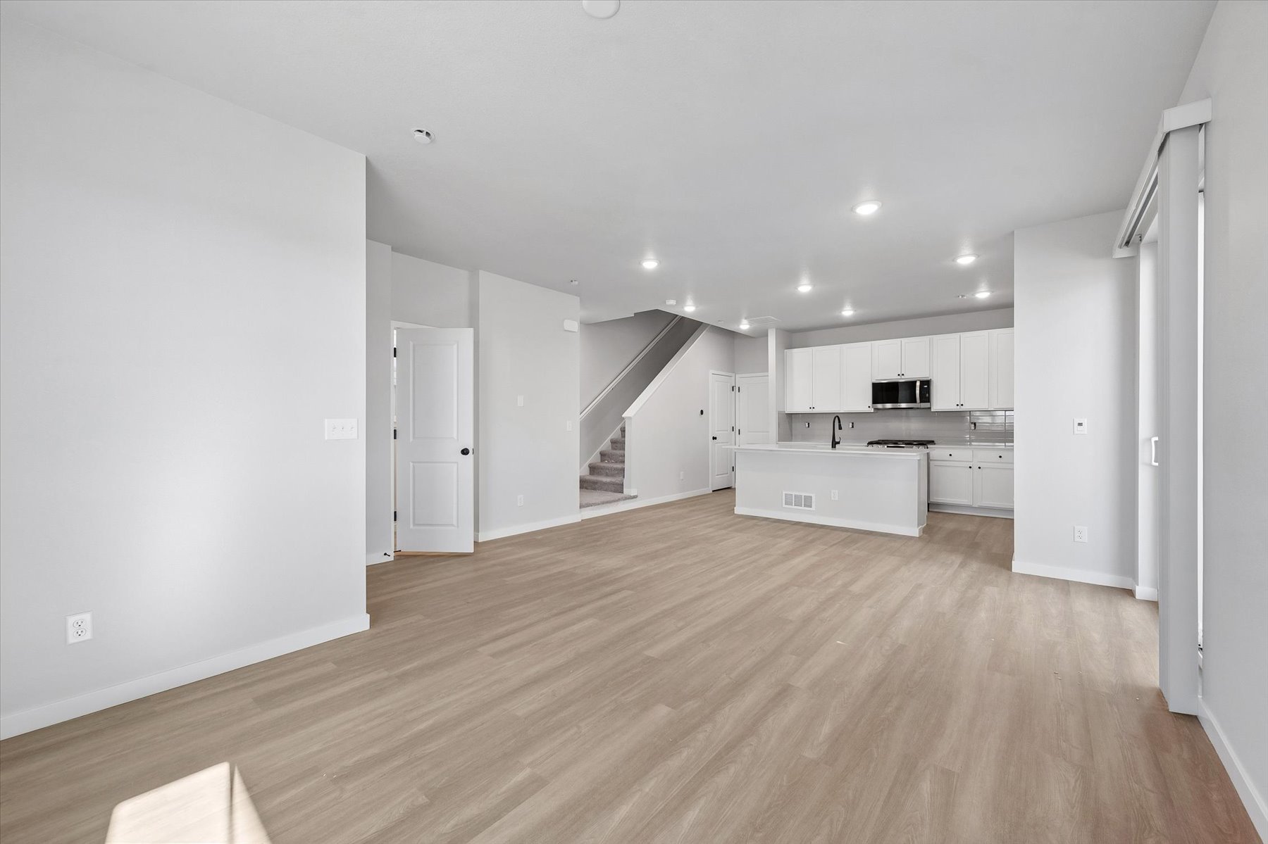 A large empty kitchen.