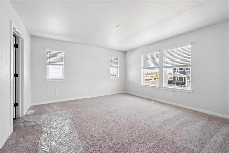 A room with a rug and a rug.