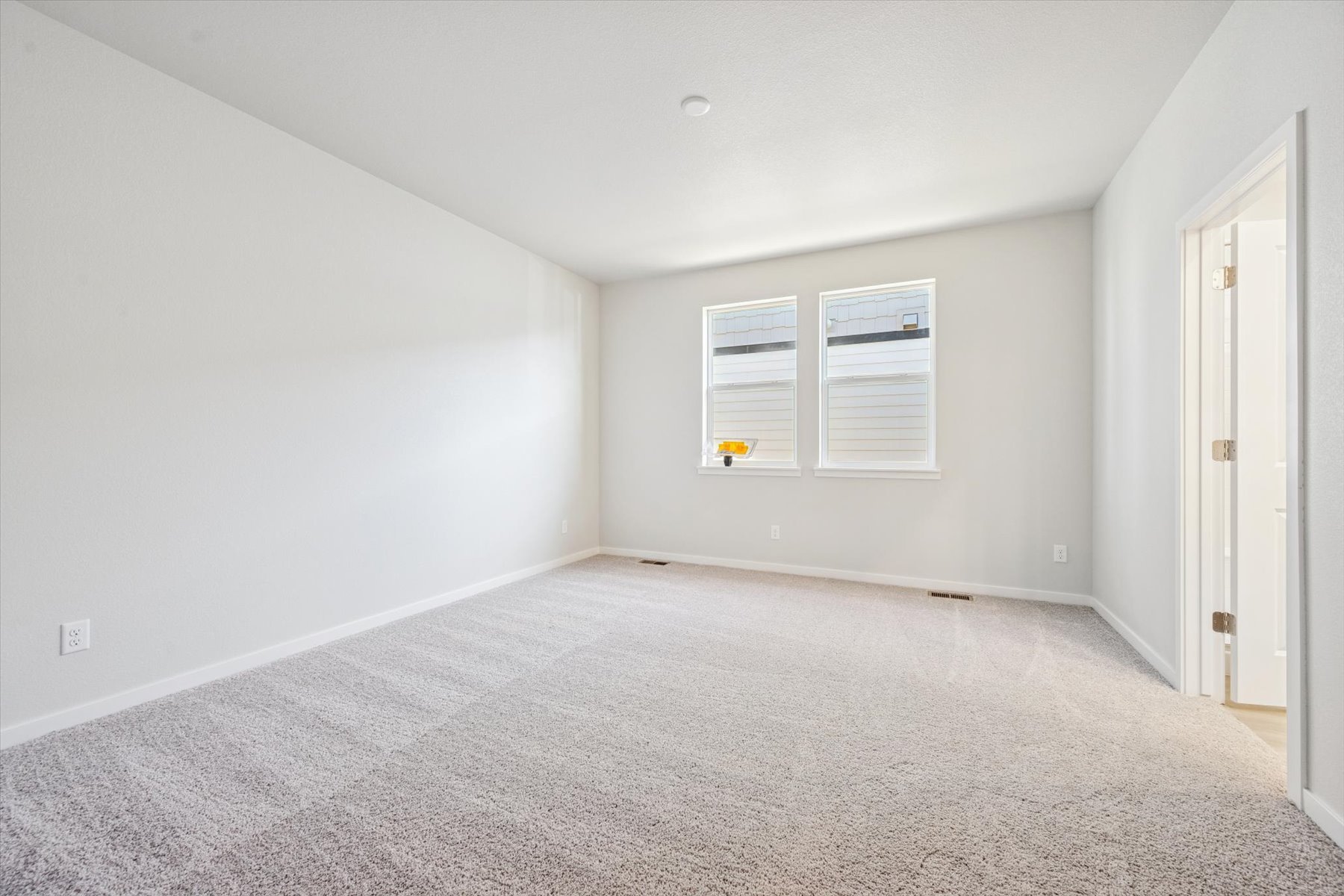 A room with white walls.