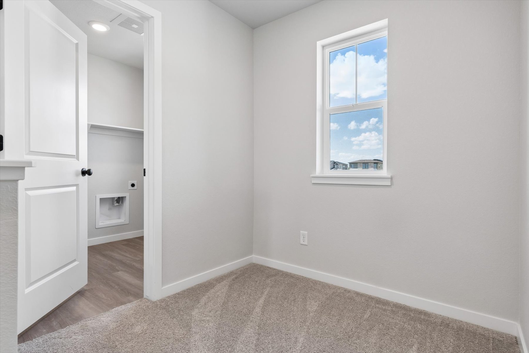 A room with white walls.
