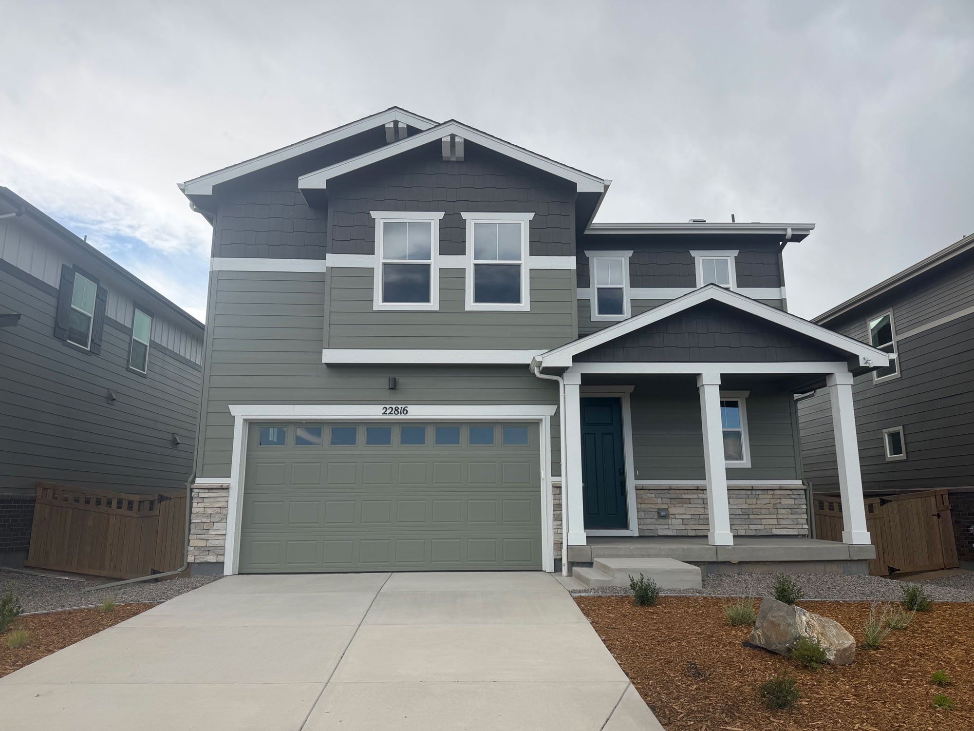 A house with garages and a garage.