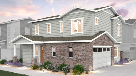 A house with a garage.