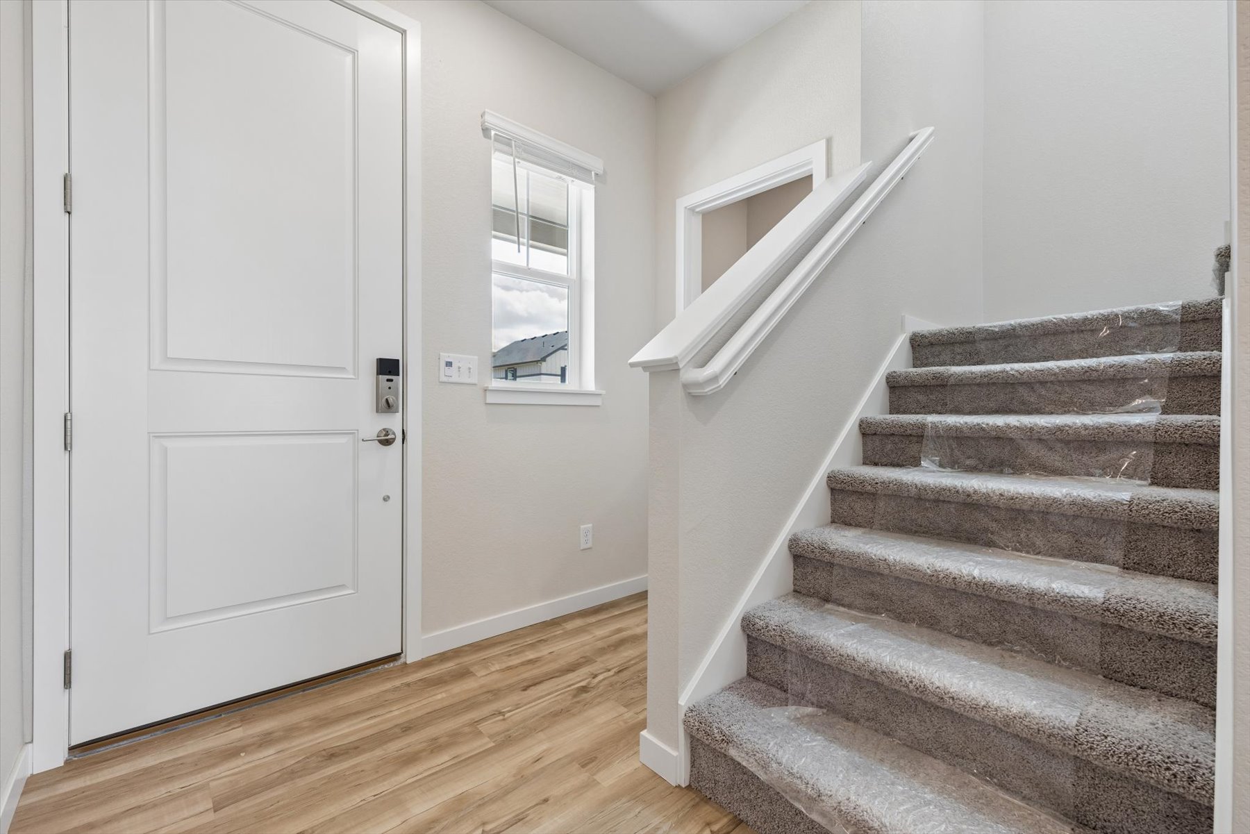 A staircase in a house.
