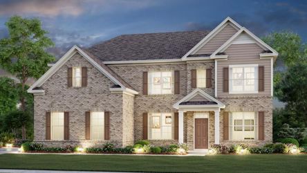 A large brick house.