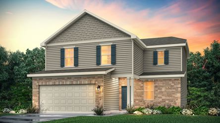 A house with a large front yard.