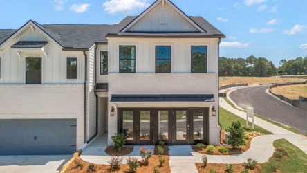 A house with a driveway.