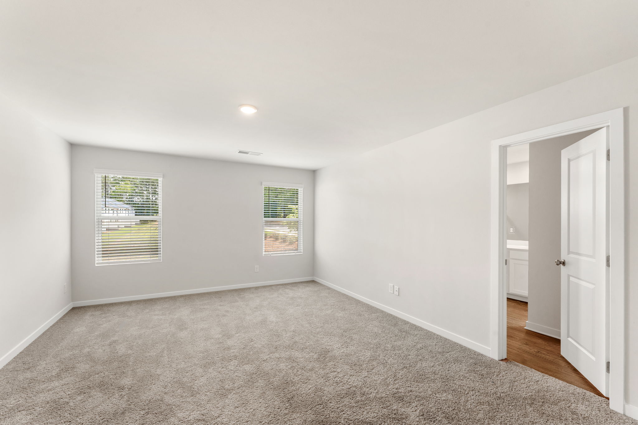 A room with white walls.