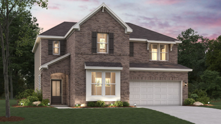 A house with a garage.