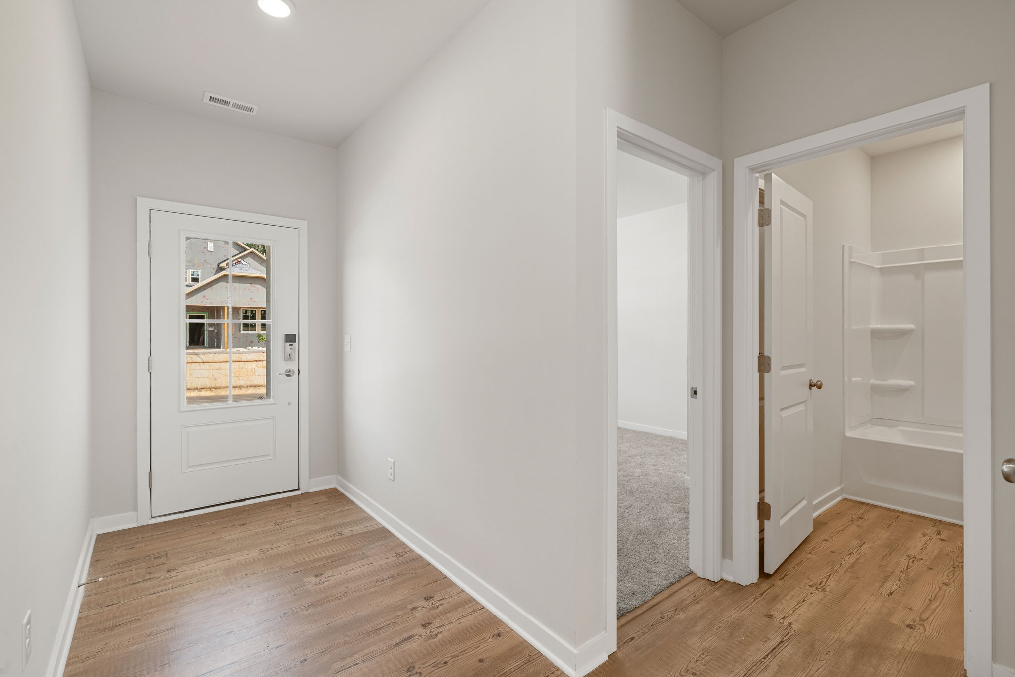 A room with white doors.