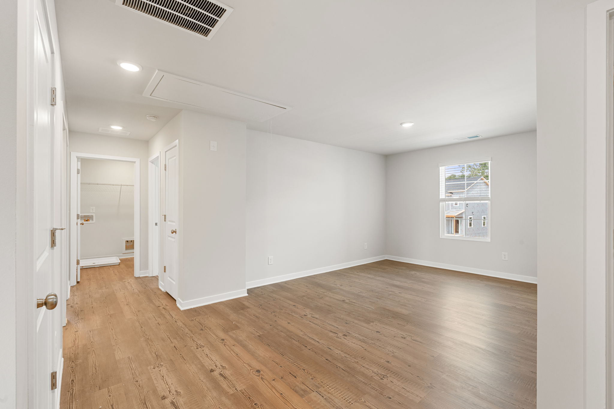 A room with white walls.