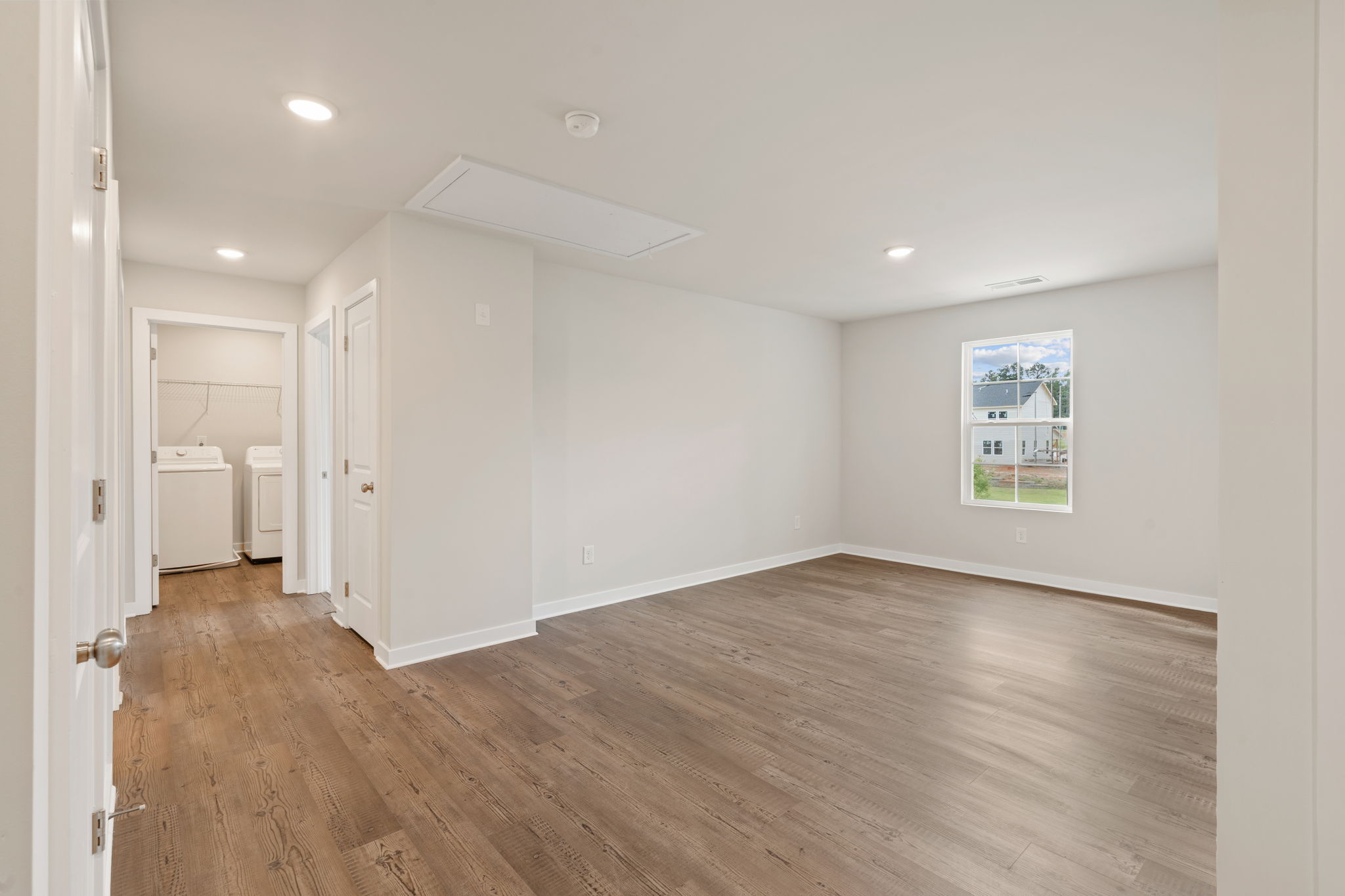 A room with white walls.