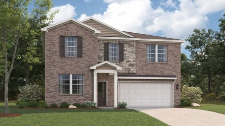 A house with a garage.