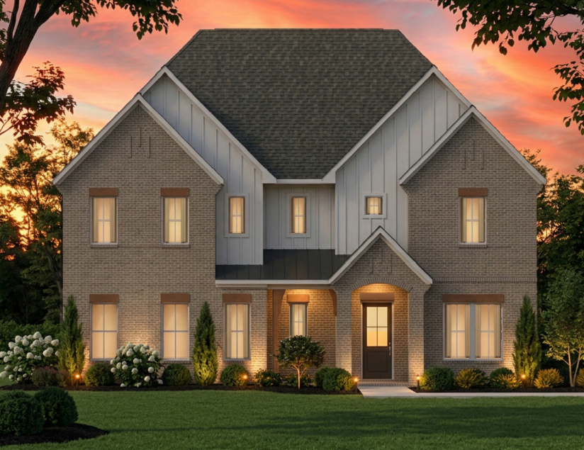 A large house with a lawn in front of it.