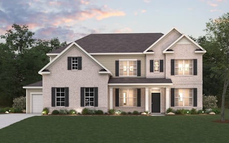 Gen3 Elevation for the 2 story Biltmore floor plan at Conner Farms in Dawsonville Georgia