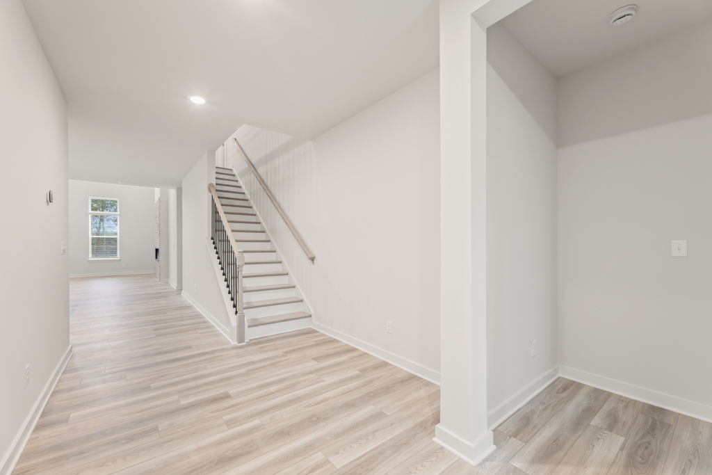 A staircase in a house.