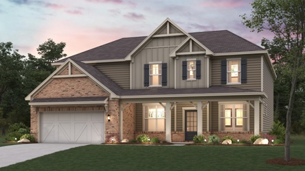 A house with a large front yard.