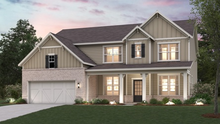 A house with a large front yard.