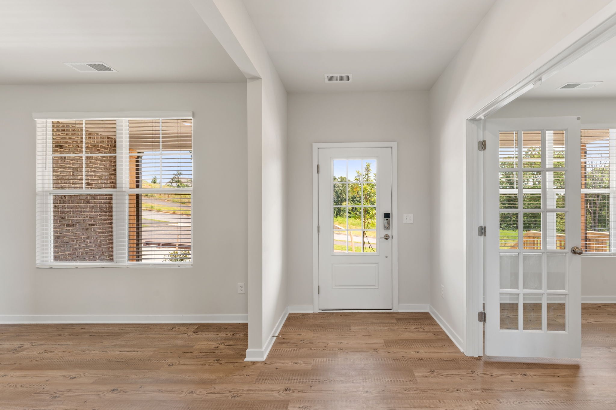 A room with white doors.
