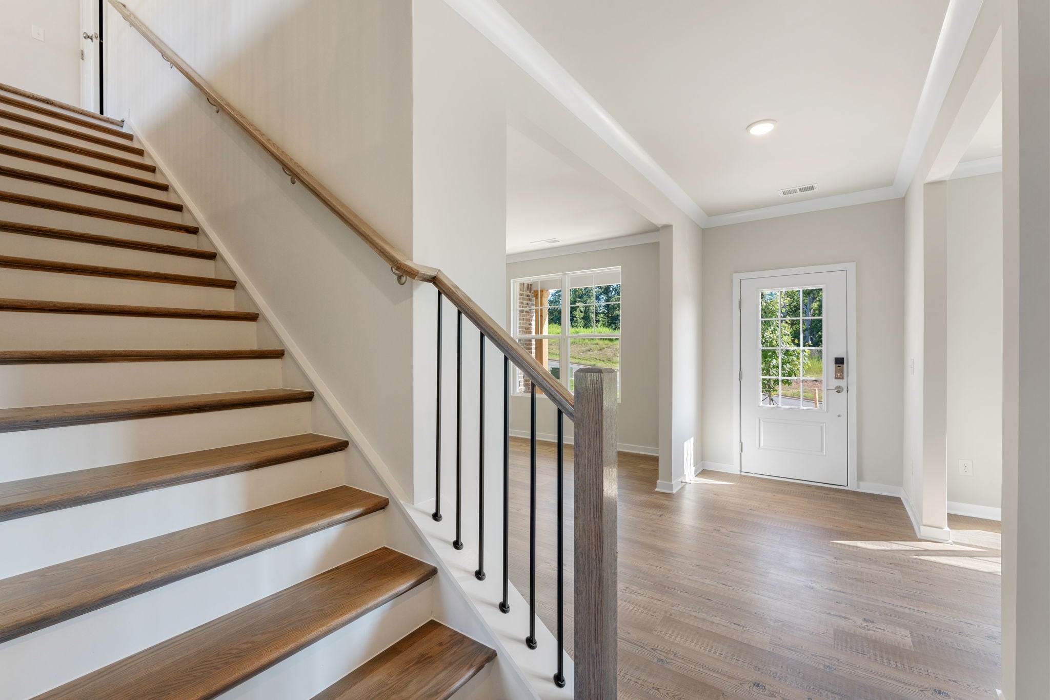A staircase in a house.